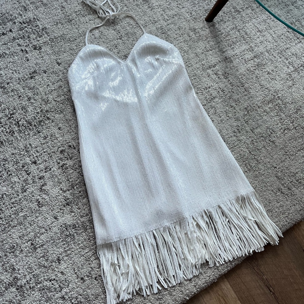 Marciano Elegant White Formal
Evening Wedding Guest Party Dress New Sz M - Picture 12 of 16